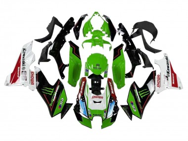 Billigste Kawasaki ZX10R Motorrad Verkleidung 2021-2025 - Grun Schwarz Weiss Rot Blau Showr Elf Monster