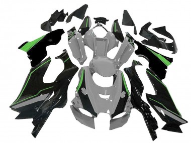Billigste Kawasaki ZX10R Motorrad Verkleidung 2021-2025 - Grau Grun Schwarz