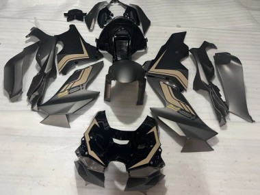Billigste Kawasaki ZX10R Motorrad Verkleidung 2021-2025 - Matt Schwarz Glanzendes Schwarz Braun