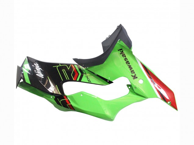 Billigste Kawasaki ZX10R Motorrad Verkleidung 2021-2025 - Grun Schwarz Rot