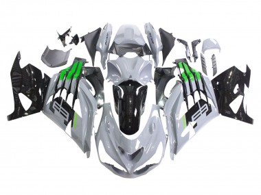 Billigste Kawasaki ZX14R ZZR1400 Motorrad Verkleidung 2012-2024 - Grau Grun Schwarz