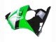 Billigste Kawasaki ZX6R Motorrad Verkleidung 1998-1999 - Grun Weiss Glanzendes Schwarz