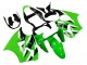Billigste Kawasaki ZX6R Motorrad Verkleidung 2000-2002 - Grun Weiss Schwarz