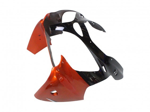 Billigste Kawasaki ZX6R Motorrad Verkleidung 2000-2002 - Orange Schwarz