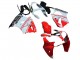 Billigste Kawasaki ZX6R Motorrad Verkleidung 2000-2002 - Weiss Rot Schwarz