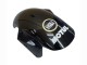 Billigste Kawasaki ZX6R Motorrad Verkleidung 2003-2004 - Glanzendes Schwarz Weiss Motul Lucky Strike