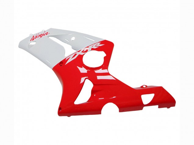 Billigste Kawasaki ZX6R Motorrad Verkleidung 2003-2004 - Weiss Rot