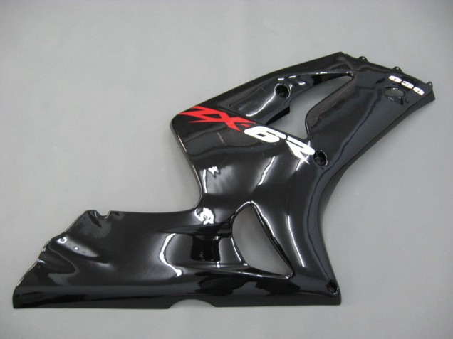 Billigste Kawasaki ZX6R Motorrad Verkleidung 2003-2004 - Glanzendes Schwarz