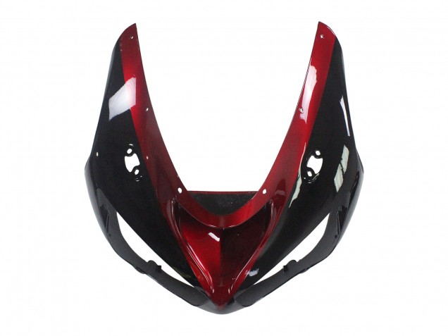 Billigste Kawasaki ZX6R Motorrad Verkleidung 2005-2006 - Rot Glanzendes Schwarz