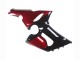 Billigste Kawasaki ZX6R Motorrad Verkleidung 2005-2006 - Rot Glanzendes Schwarz