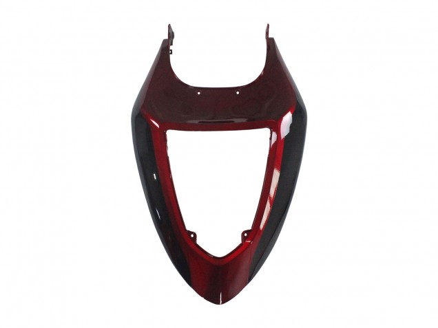 Billigste Kawasaki ZX6R Motorrad Verkleidung 2005-2006 - Rot Glanzendes Schwarz