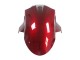 Billigste Kawasaki ZX6R Motorrad Verkleidung 2005-2006 - Rot Glanzendes Schwarz