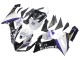 Billigste Kawasaki ZX6R Motorrad Verkleidung 2005-2006 - Weiss Lila Schwarz Rizoma Playboy Denso