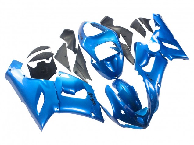 Billigste Kawasaki ZX6R Motorrad Verkleidung 2005-2006 - Glanzendes Blau