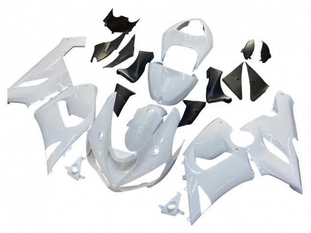 Billigste Kawasaki ZX6R Motorrad Verkleidung 2005-2006 - Weiss