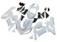 Billigste Kawasaki ZX6R Motorrad Verkleidung 2005-2006 - Weiss