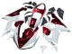 Billigste Kawasaki ZX6R Motorrad Verkleidung 2005-2006 - Weiss Rot