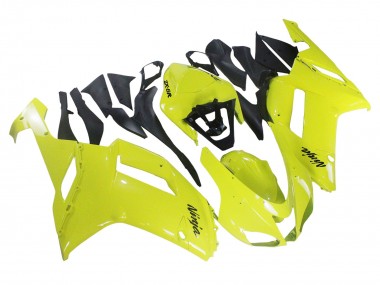 Billigste Kawasaki ZX6R Motorrad Verkleidung 2007-2008 - Gelb Ninja