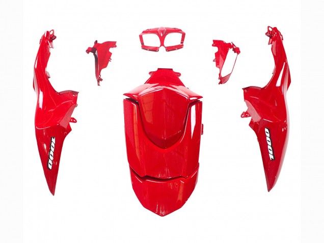 Billigste Suzuki GSXR 1000 Motorrad Verkleidung Kit 2009-2016 - Glanzendes Schwarz Rot