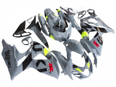Billigste Suzuki GSXR 1000 Motorrad Verkleidung 2009-2016 - Grau Neon Gelb Schwarz Motul