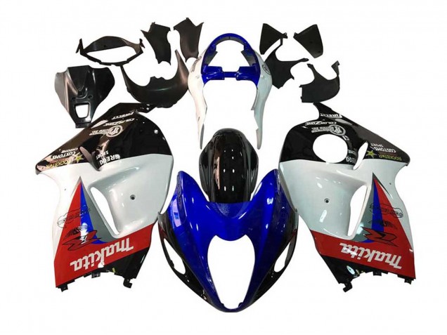 Billigste Suzuki GSXR 1300 Hayabusa Motorrad Verkleidung 1996-2007 - Weiss Blau Rot Makita Schwarz
