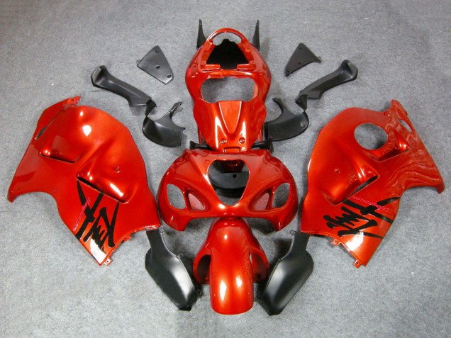 Billigste Suzuki GSXR 1300 Hayabusa Motorrad Verkleidung 1996-2007 - Orange Rot