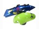 Billigste Suzuki GSXR 1300 Hayabusa Motorrad Verkleidung 1996-2007 - Blau Grun Hai 46