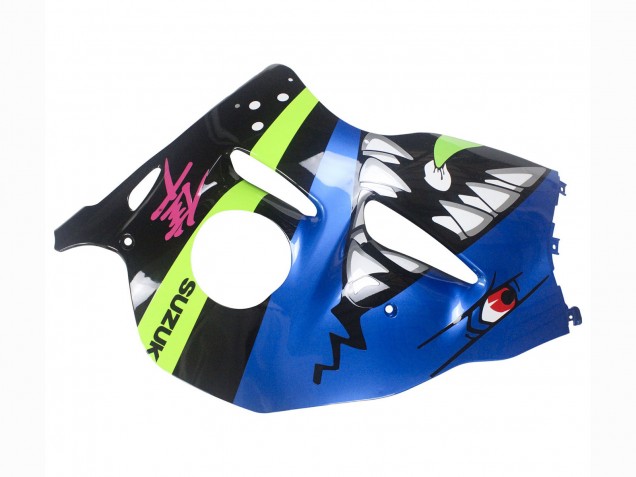 Billigste Suzuki GSXR 1300 Hayabusa Motorrad Verkleidung 1996-2007 - Blau Grun Hai 46