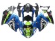Billigste Suzuki GSXR 1300 Hayabusa Motorrad Verkleidung 1996-2007 - Blau Grun Hai 46