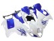 Billigste Suzuki GSXR 1300 Hayabusa Motorrad Verkleidung 1996-2007 - Weiss Blau Hayabusa