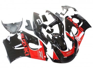 Billigste Suzuki GSXR 600 / GSXR 750 Motorrad Verkleidung 1996-2000 - Schwarz Rot