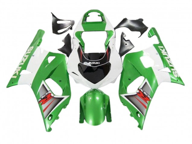 Billigste Suzuki GSXR 600 / GSXR 750 Motorrad Verkleidung 2001-2003 - Weiss Grun Silber Rot Schwarz