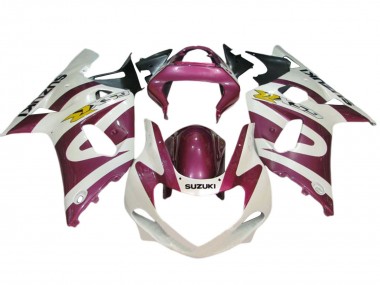 Billigste Suzuki GSXR 600 / GSXR 750 Motorrad Verkleidung 2001-2003 - Weiss Rosa Gelb