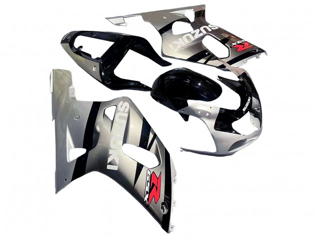 Billigste Suzuki GSXR 600 / GSXR 750 Motorrad Verkleidung 2001-2003 - Silber Glanzendes Schwarz Rot