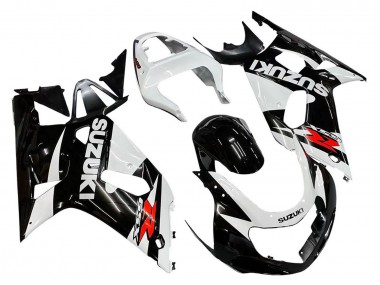 Billigste Suzuki GSXR 600 / GSXR 750 Motorrad Verkleidung 2001-2003 - Weiss Glanzendes Schwarz Rot