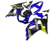 Billigste Suzuki GSXR 600 / GSXR 750 Motorrad Verkleidung 2001-2003 - Blau Gelb Glanzendes Schwarz