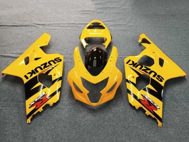 Billigste Suzuki GSXR 600 / GSXR 750 Motorrad Verkleidung 2004-2005 - Gelb Schwarz