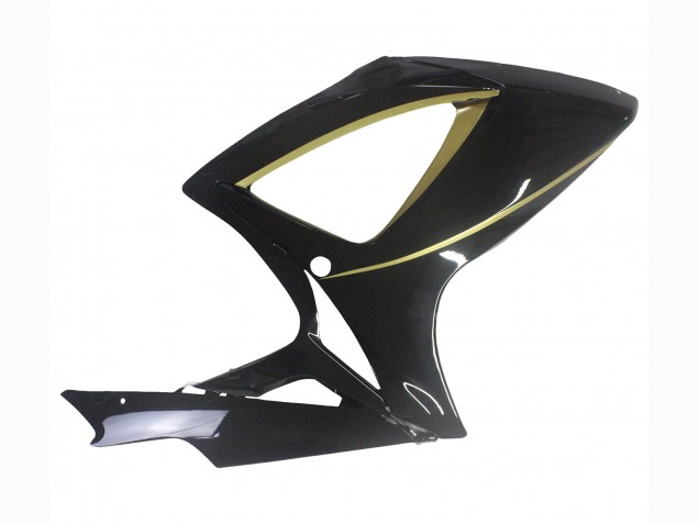 Billigste Suzuki GSXR 600 / GSXR 750 Motorrad Verkleidung 2006-2007 - Glanzendes Schwarz Gold Streifen