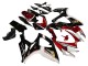 Billigste Suzuki GSXR 600 / GSXR 750 Motorrad Verkleidung 2006-2007 - Rot Weiss Schwarz Gelb