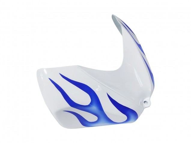 Billigste Suzuki GSXR 600 / GSXR 750 Motorrad Verkleidung 2006-2007 - Weiss Blau Flamme