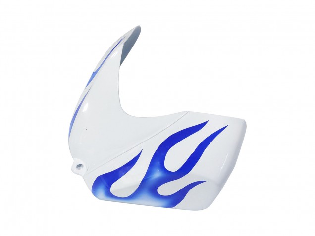 Billigste Suzuki GSXR 600 / GSXR 750 Motorrad Verkleidung 2006-2007 - Weiss Blau Flamme