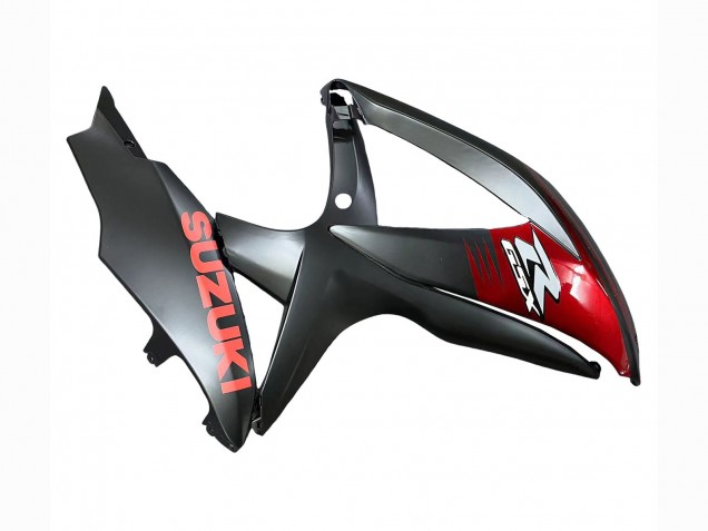 Billigste Suzuki GSXR 600 / GSXR 750 Motorrad Verkleidung 2008-2010 - Matt Schwarz Rot