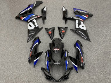 Billigste Suzuki GSXR 600 / GSXR 750 Motorrad Verkleidung 2008-2010 - Glanzendes Schwarz Weiss Blau Rot