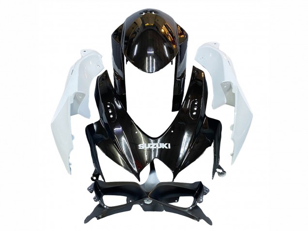 Billigste Suzuki GSXR 600 / GSXR 750 Motorrad Verkleidung 2008-2010 - Weiss Schwarz