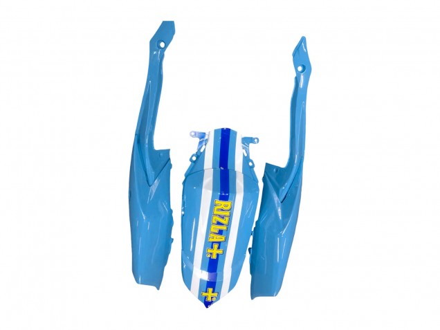 Billigste Suzuki GSXR 600 / GSXR 750 Motorrad Verkleidung 2008-2010 - Blau Gelb Rizla
