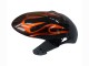 Billigste Suzuki GSXR 600 / GSXR 750 Motorrad Verkleidung 2008-2010 - Glanzendes Schwarz Orange Flamme