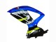 Billigste Suzuki GSXR 600 / GSXR 750 Motorrad Verkleidung 2008-2010 - Blau Fluoreszierendes Grun Hai