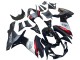 Billigste Suzuki GSXR 600 / GSXR 750 Motorrad Verkleidung 2011-2024 - Glanzendes Schwarz Geschmiedet Carbonfaser Silber Rot