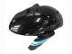 Billigste Suzuki GSXR 600 / GSXR 750 Motorrad Verkleidung 2011-2024 - Glanzendes Schwarz Hellblau