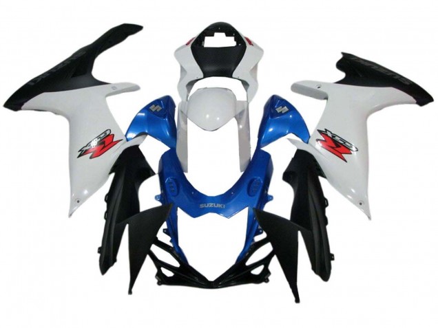Billigste Suzuki GSXR 600 / GSXR 750 Motorrad Verkleidung 2011-2024 - Weiss Blau Schwarz